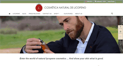 Desktop Screenshot of cosmeticanaturaldelicopeno.com
